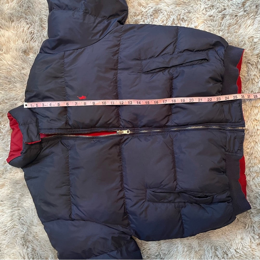Vintage Reversible Polo Ralph Lauren Navy/ Red Puffer Jacket - Picture 7 of 12